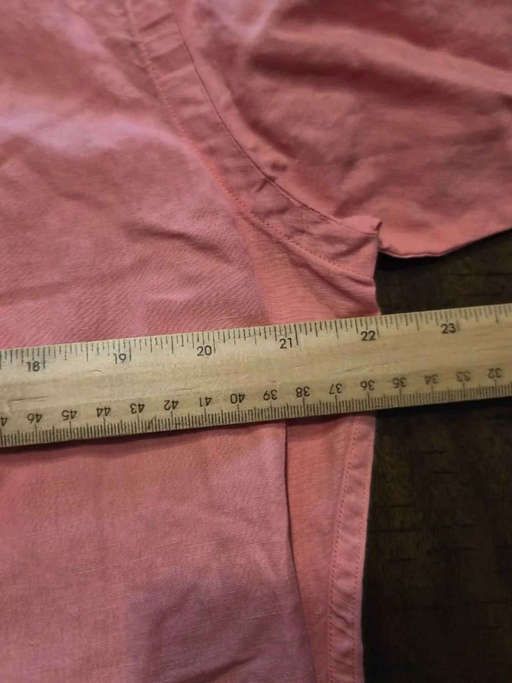 Polo Ralph Lauren Shirt Mens M Pink Linen Silk Blend Long Sleeve Roll Tab G813